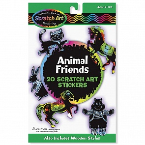 Набор стикеров Scratch Art Животные (Melissa&Doug, 5827_md)